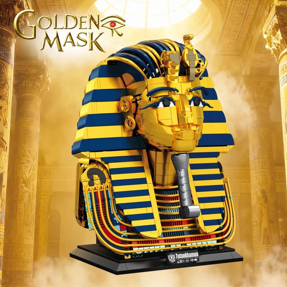 Building Blocks | Pharaoh Mask Model | Lego Compatible 1603 Pcs | Desktop Decor