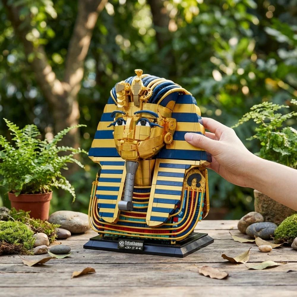 Building Blocks | Pharaoh Mask Model | Lego Compatible 1603 Pcs | Desktop Decor