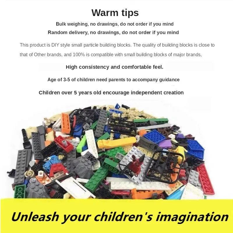Building Blocks | Lego Compatible Small Blocks | 3000g Bulk Pack | City Theme