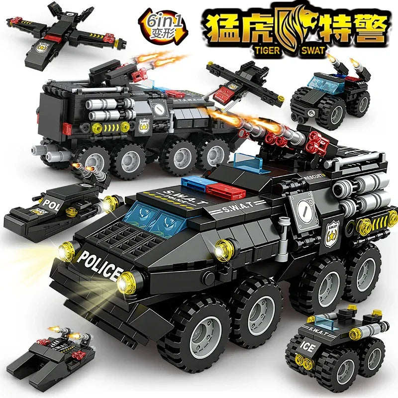 Building Blocks Military Tank Construction Set Educational Toy - ToylandEU