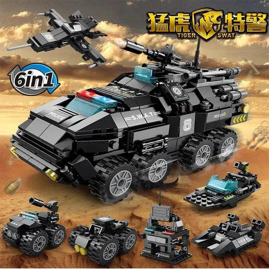  Building Blocks Military Tank Construction Set Hands On -  ToylandEU™