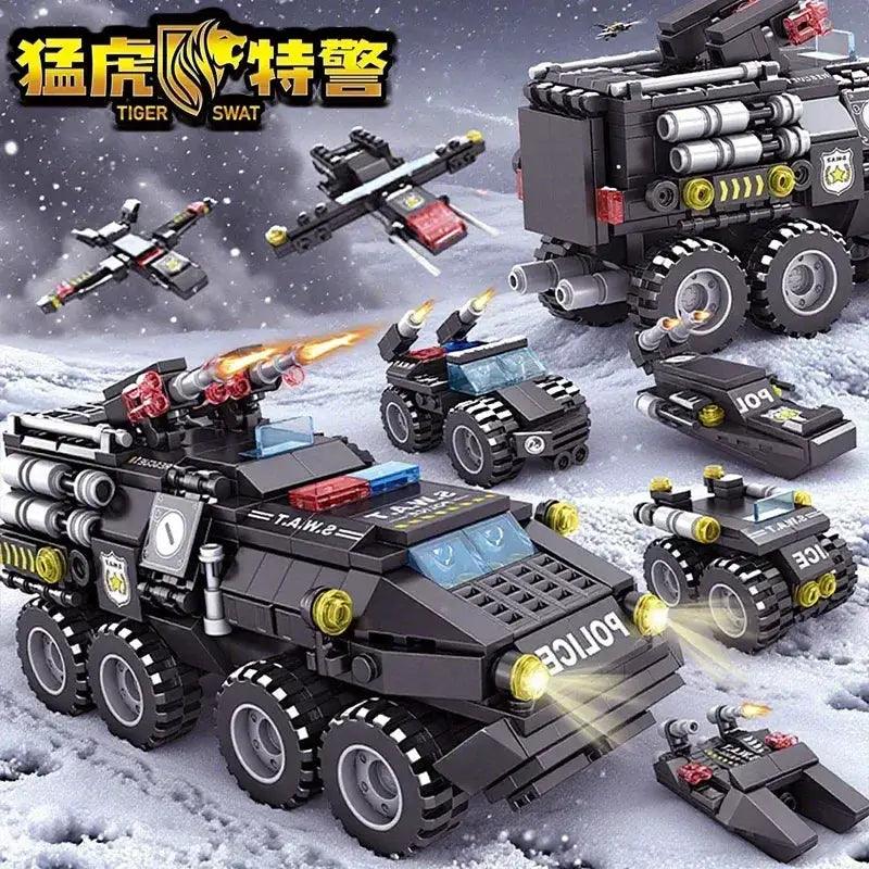  Building Blocks Military Tank Construction Set Hands On -  ToylandEU™