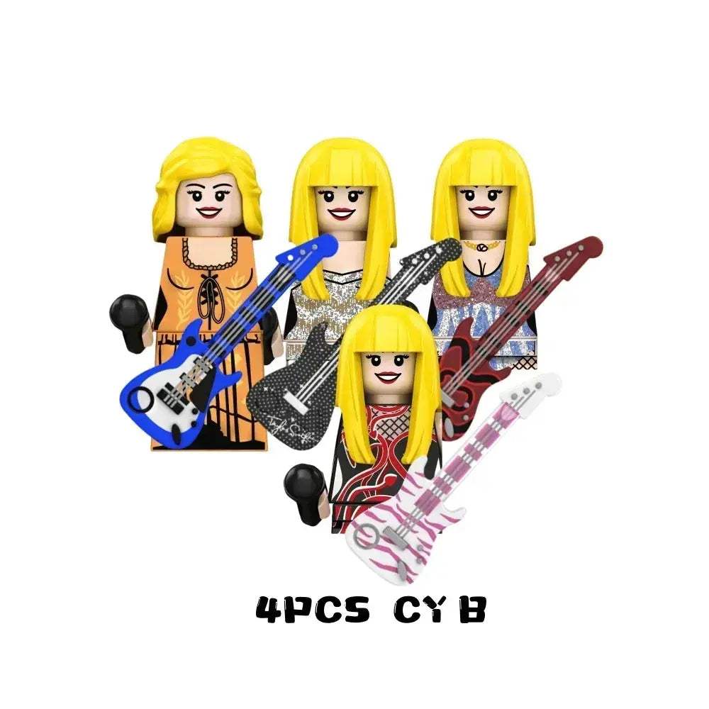Building Blocks Mini Action Figure Sets Of Popular Singers - ToylandEU