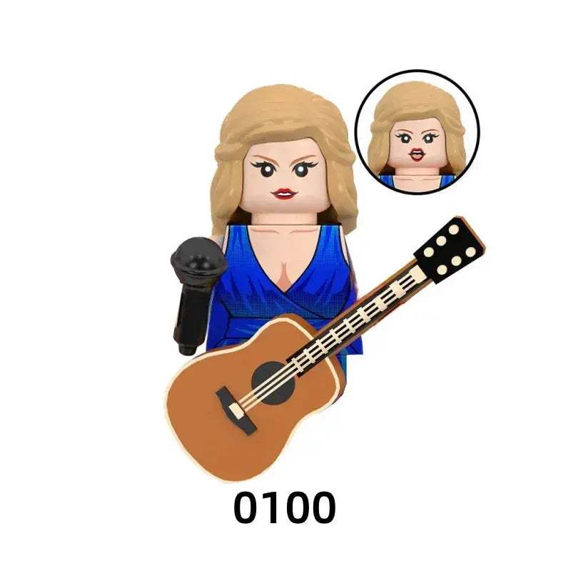 Building Blocks Mini Action Figure Sets Of Popular Singers - ToylandEU