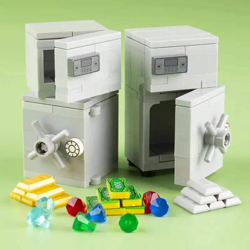 Building Blocks Money Box Treasure Chest Set Storage - ToylandEU