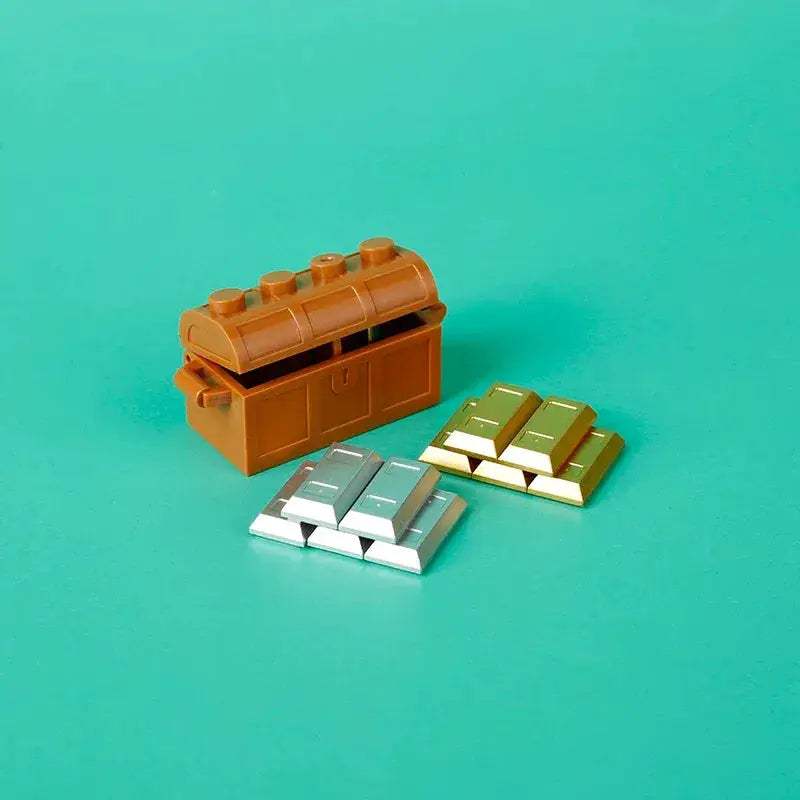 Building Blocks Money Box Treasure Chest Set Storage - ToylandEU