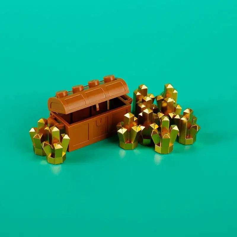 Building Blocks Money Box Treasure Chest Set Storage - ToylandEU