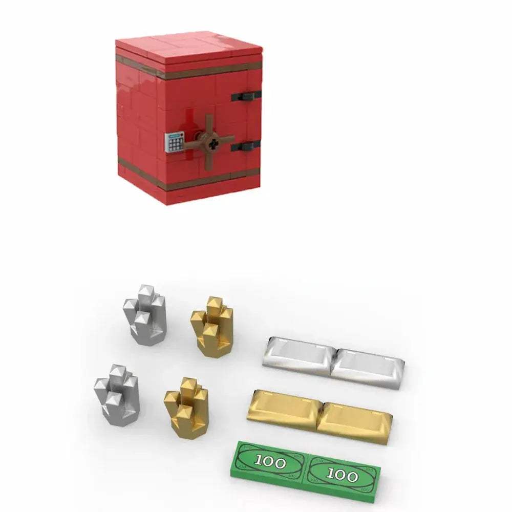 Building Blocks Money Box Treasure Chest Set Storage - ToylandEU