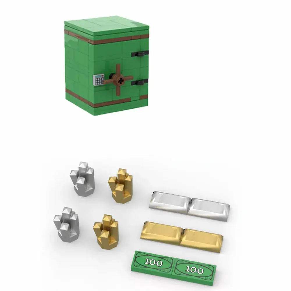 Building Blocks Money Box Treasure Chest Set Storage - ToylandEU