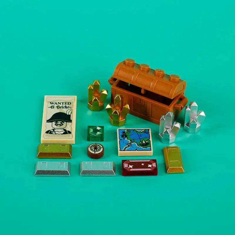 Building Blocks Money Box Treasure Chest Set Storage - ToylandEU