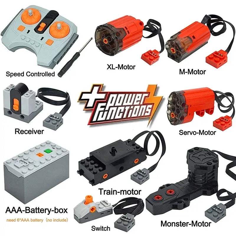  Building Blocks Motor Set Compatible With Lego Durable -  ToylandEU™