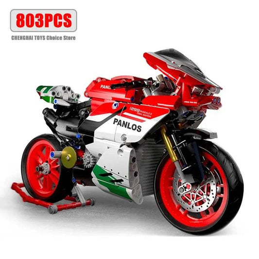  Building Blocks Motorcycle Set Educational Toy 803 Pcs -  ToylandEU™