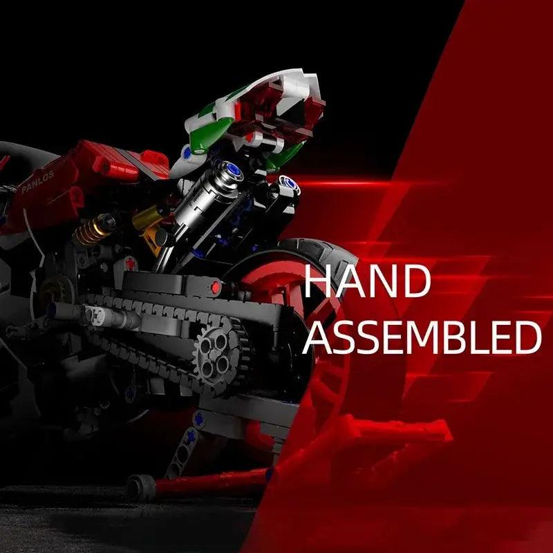  Building Blocks Motorcycle Set Educational Toy 803 Pcs -  ToylandEU™