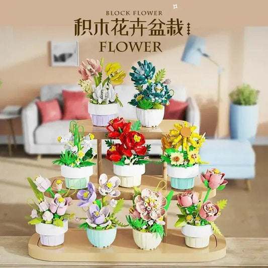  Building Blocks Rose Bouquet Lego Compatible -  ToylandEU™