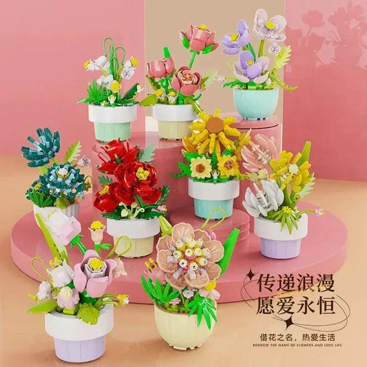  Building Blocks Rose Bouquet Lego Compatible -  ToylandEU™