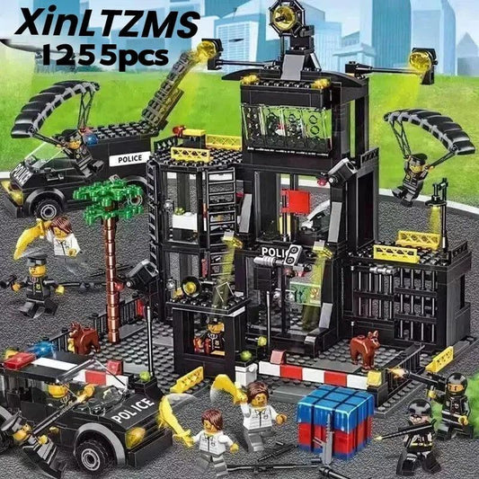  Building Blocks SWAT Police Station Kit Lego Toylandeu 