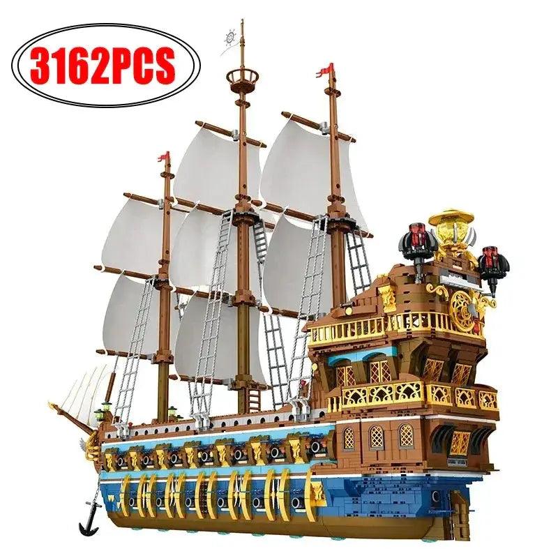  Building Blocks Sailing Ship Educational Toy -  ToylandEU™