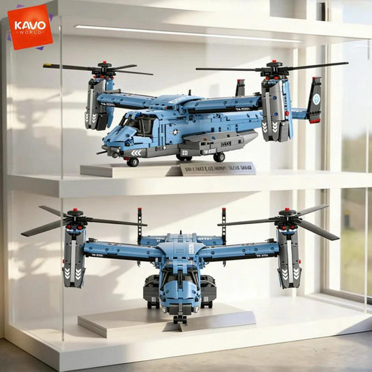  Building Blocks Set | 1486 Pcs V22 Plane | Toylandeu™ 