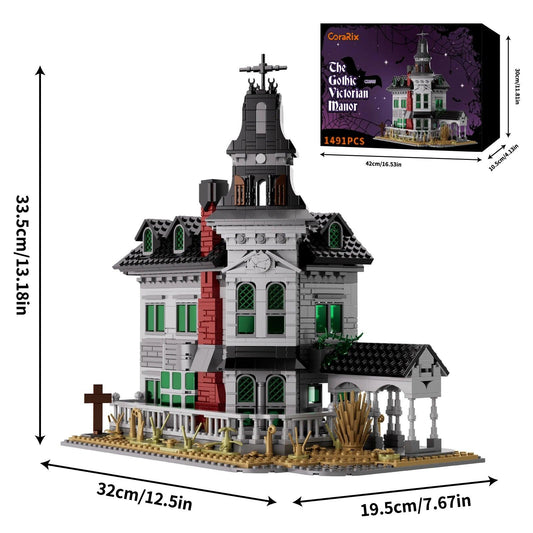  Building Blocks Set | Gothic Manor 1491PCS | Toylandeu™ 
