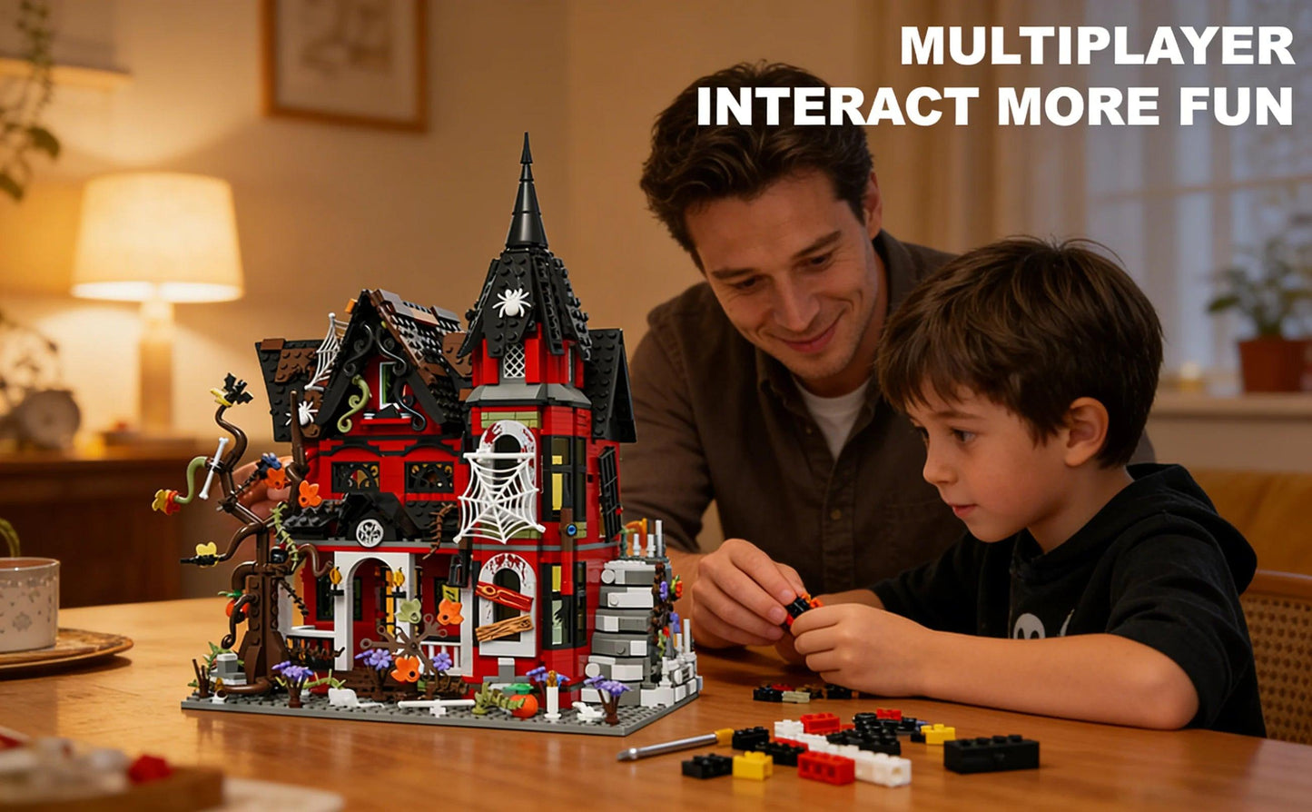 Building Blocks Set | Halloween Haunted House | Lego Compatible | Ages 14 Up