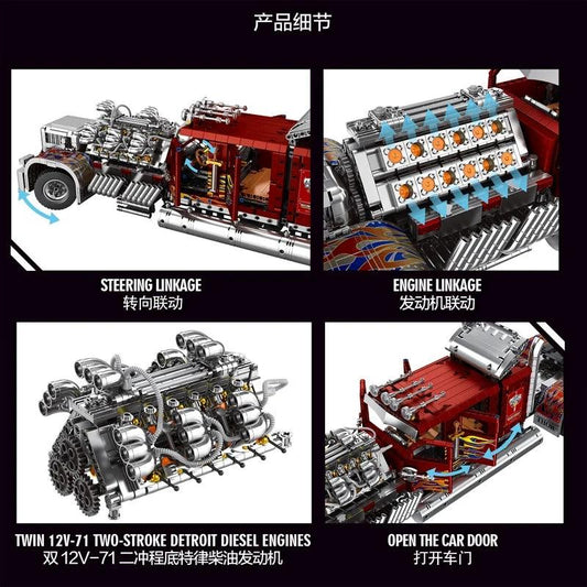 Building Blocks Set | Lego Compatible Heavy Truck 3485pcs | Toylandeu™
