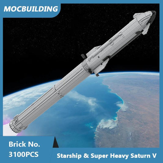  Building Blocks Set Saturn V 110 Scale Toylandeu 