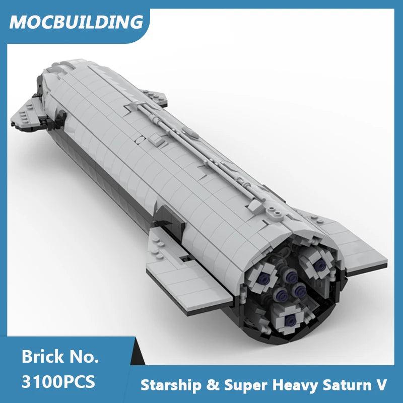  Building Blocks Set Saturn V 110 Scale Toylandeu 