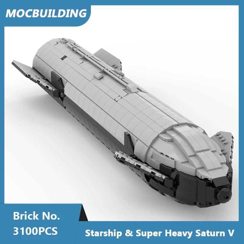  Building Blocks Set Saturn V 110 Scale Toylandeu 