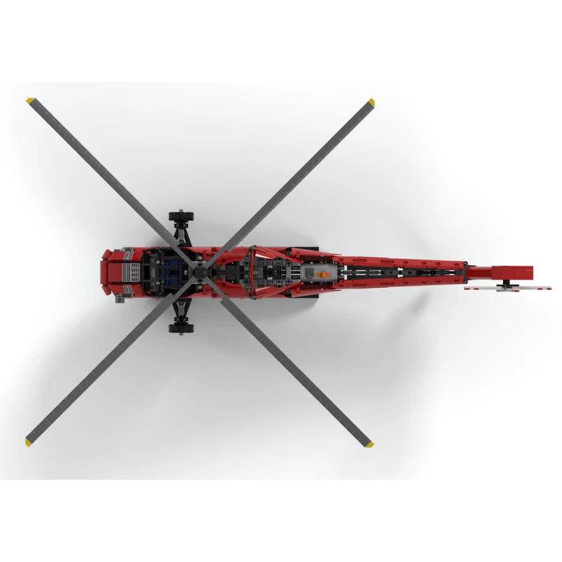 Строителни блокове Sikorsky S-58 Дисплей Модел Направи си сам Сглобяване - ToylandEU