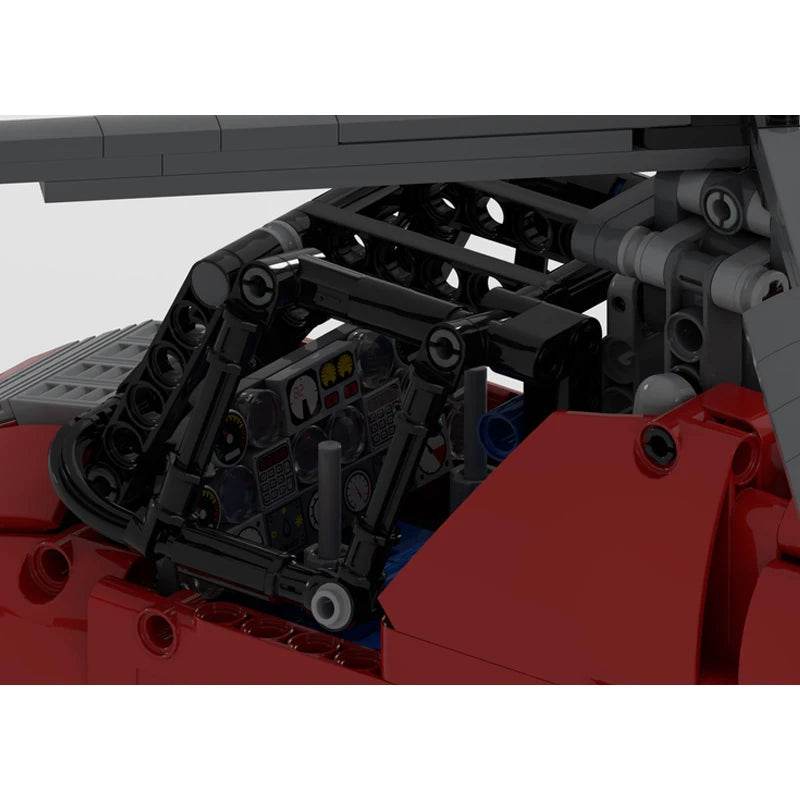 Строителни блокове Sikorsky S-58 Дисплей Модел Направи си сам Сглобяване - ToylandEU