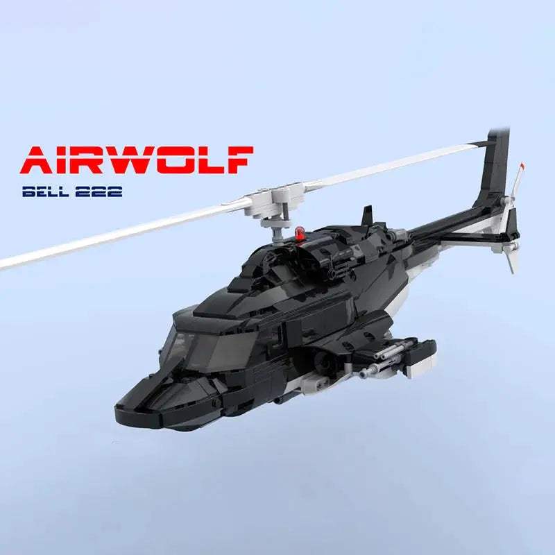 Moc Building Bricks Special Ops Helicopter Air Wolf Technology Blocks Christmas Military Series Model Toy DIY Set Assembly Gifts - ToylandEU