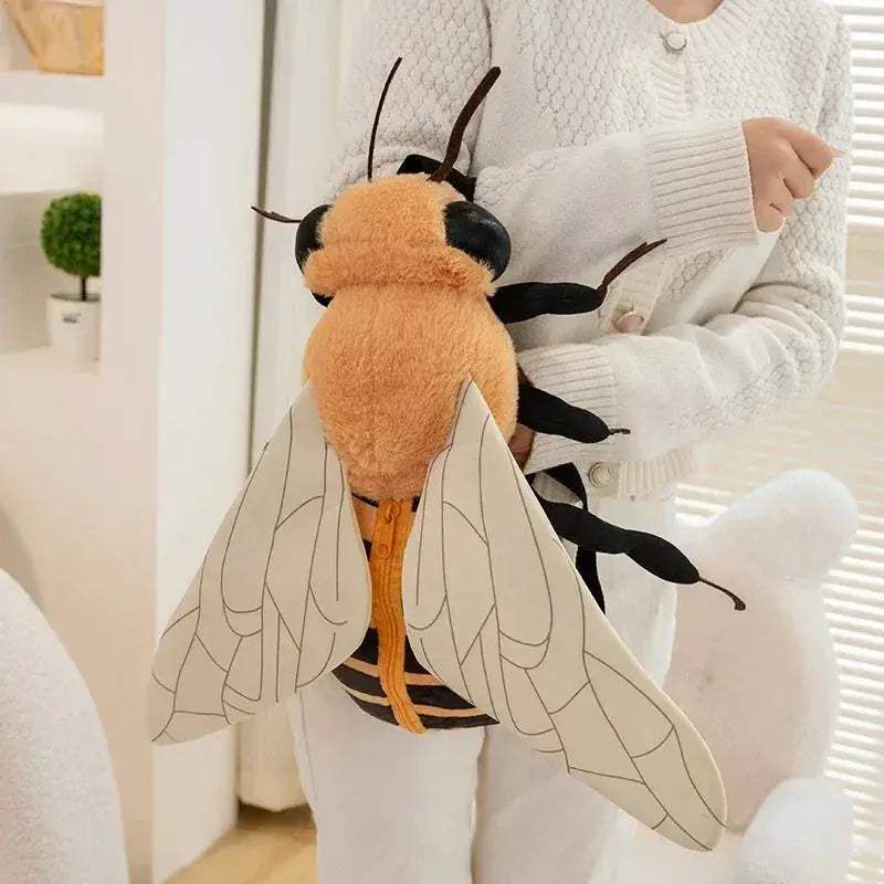Bumblebee Ladybug Plush Backpack For Kids Cute Insect Bag - ToylandEU
