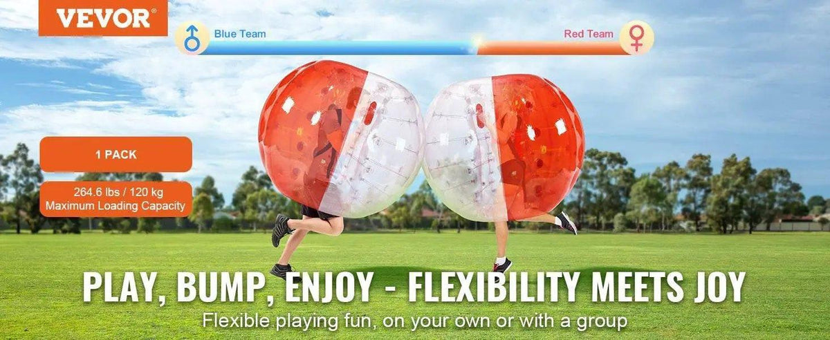  VEVOR 5FT 1.5M Inflatable Bumper Ball Body Bubble Zorb Ball for Teen and Adult PVC Bubble Soccer Balls -  ToylandEU™