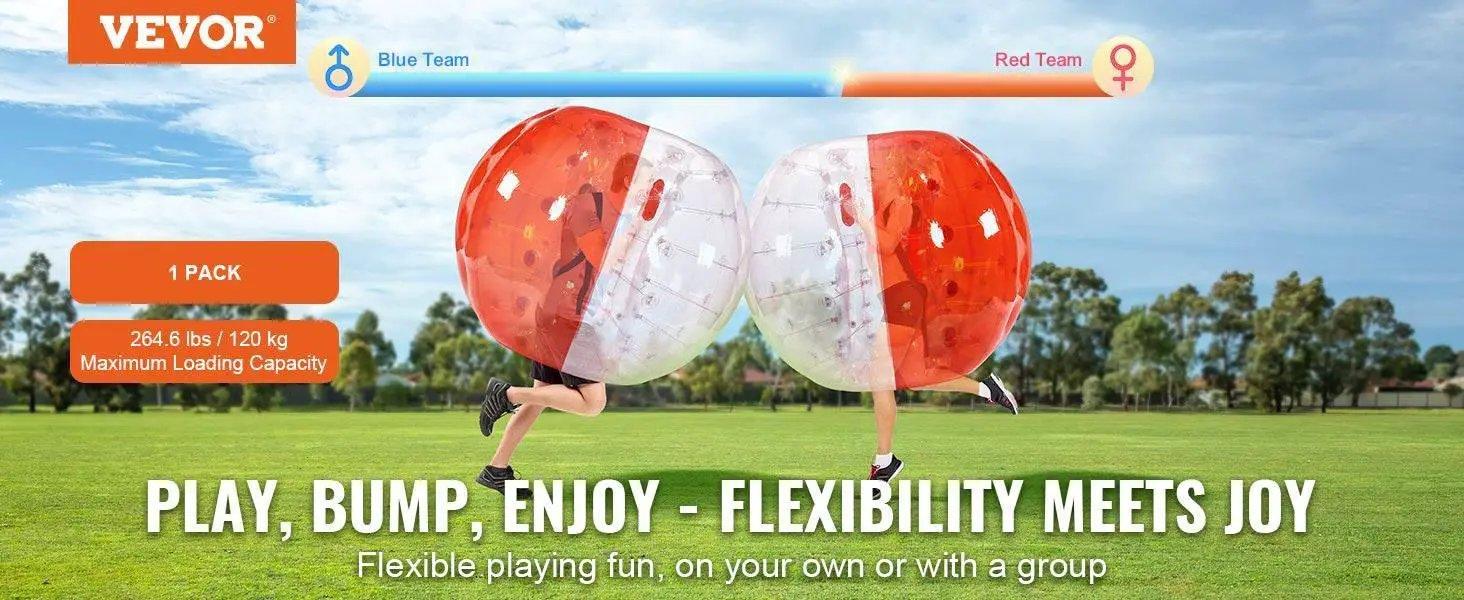  VEVOR 5FT 1.5M Inflatable Bumper Ball Body Bubble Zorb Ball for Teen and Adult PVC Bubble Soccer Balls -  ToylandEU™