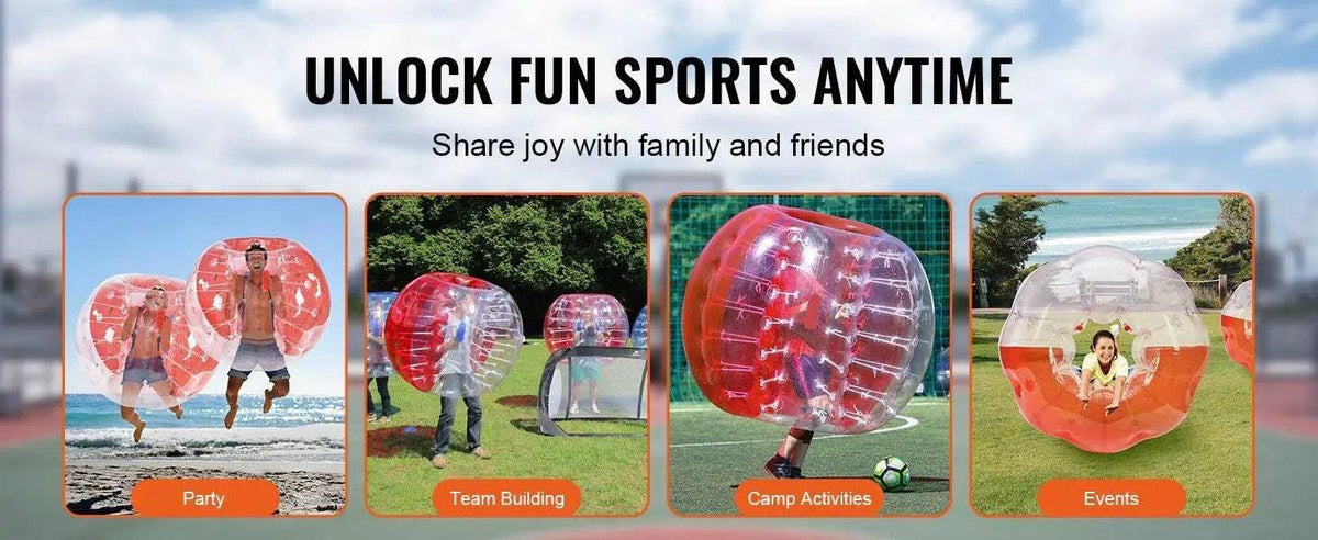  VEVOR 5FT 1.5M Inflatable Bumper Ball Body Bubble Zorb Ball for Teen and Adult PVC Bubble Soccer Balls -  ToylandEU™