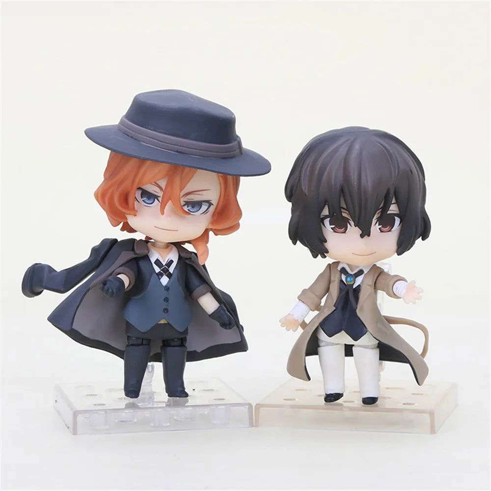  Bungo Stray Dogs Dazai Chuuya Figures Chibi Set 10 cm 
