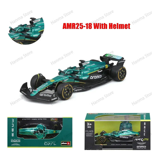  Burago 1:43 AMR23 F1 Diecast Model Car Acrylic Packaging -  ToylandEU™