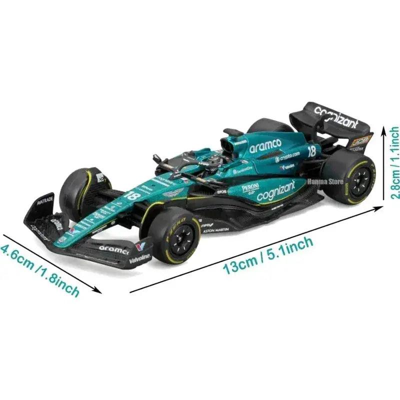  Burago 1:43 AMR23 F1 Diecast Model Car Acrylic Packaging -  ToylandEU™