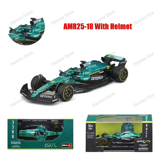 Burago 1:43 AMR23 F1 Diecast Model Car Acrylic Packaging -  ToylandEU™
