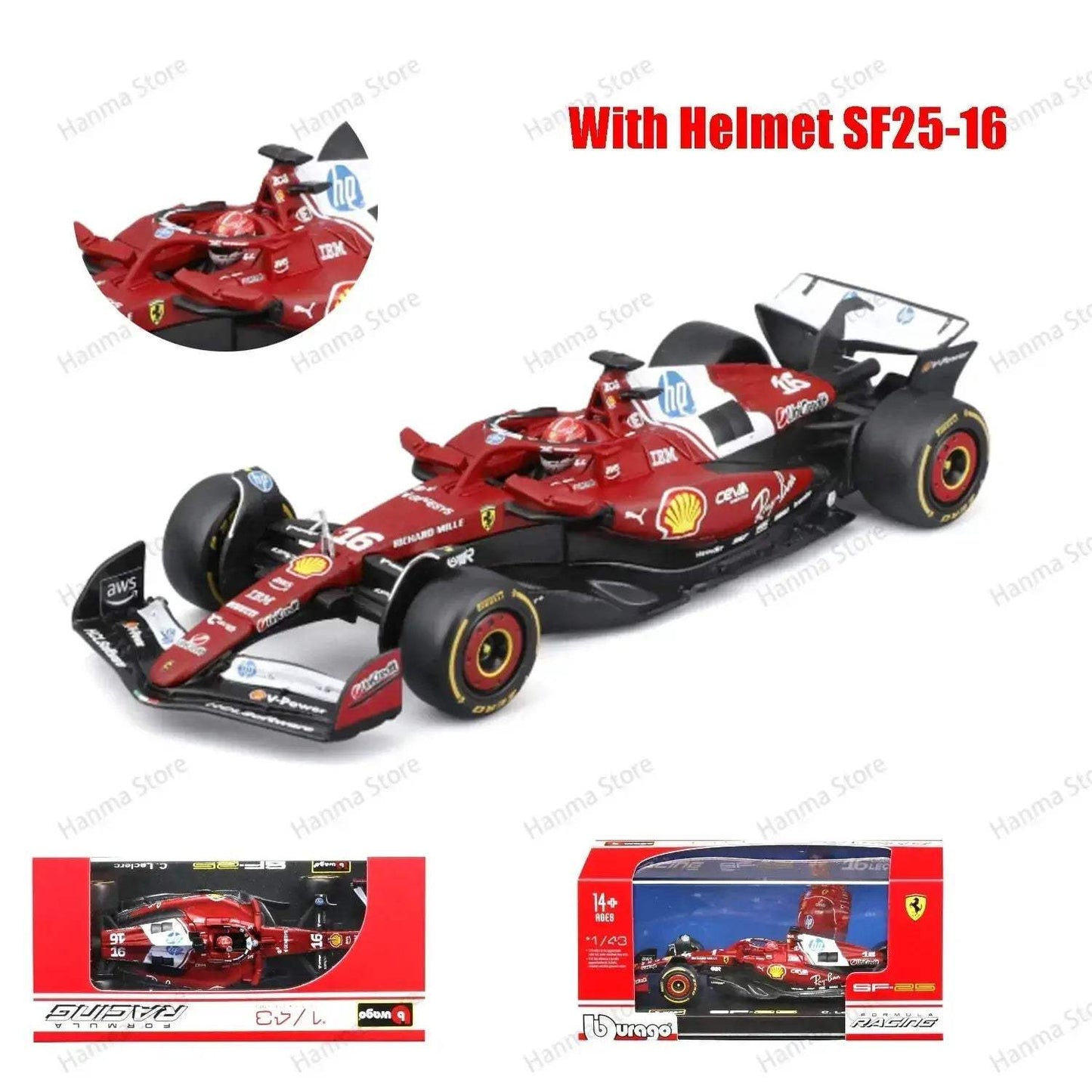 Burago 1:43 AMR23 F1 Diecast Model Car With Acrylic Packaging - ToylandEU