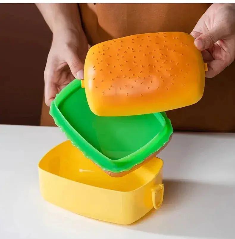  Burger Bento Box Double Tier For Kids Microwave Safe -  ToylandEU™