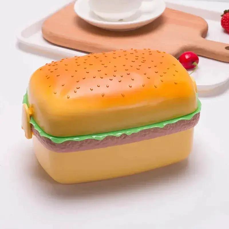  Burger Bento Box Double Tier For Kids Microwave Safe -  ToylandEU™
