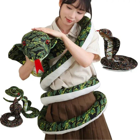  Burmese Python Plush Lifelike Giant Coiled Snake -  ToylandEU™