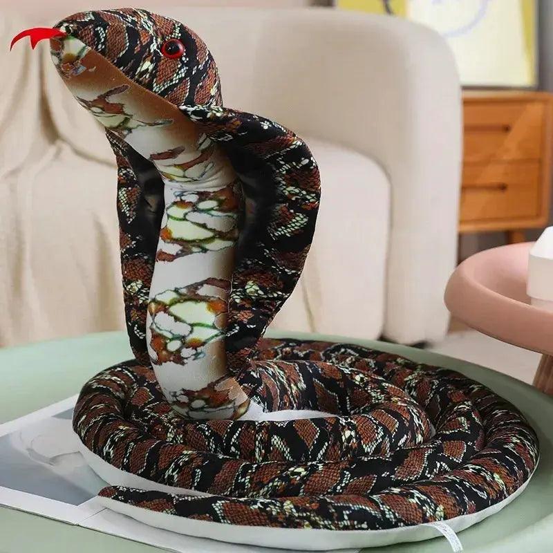  Burmese Python Plush Lifelike Giant Coiled Snake -  ToylandEU™