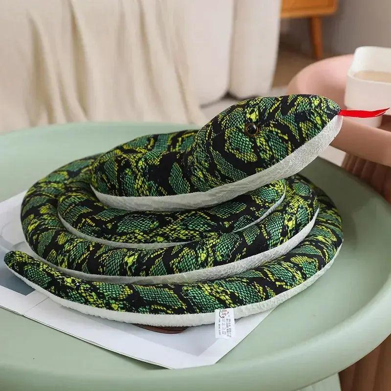  Burmese Python Plush Lifelike Giant Coiled Snake -  ToylandEU™