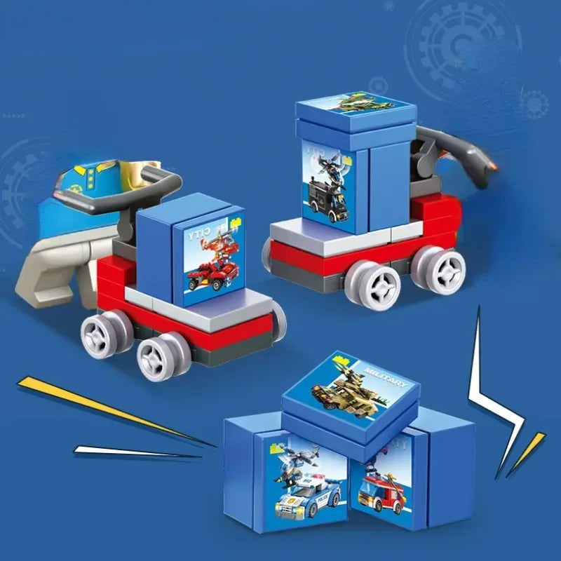 Bus Building Blocks Set Double Deckers DIY Model Toy - ToylandEU