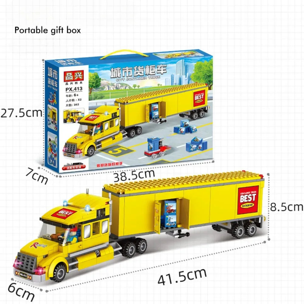 Bus Building Blocks Set Double Deckers DIY Model Toy - ToylandEU