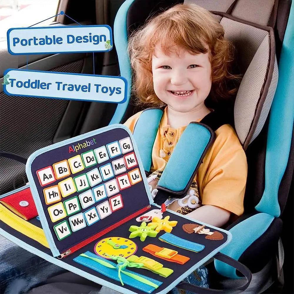  Montessori 20 In 1 Toddler Busy Board Travel Sensory Toy For Fine Motor Skills Learning -  ToylandEU™