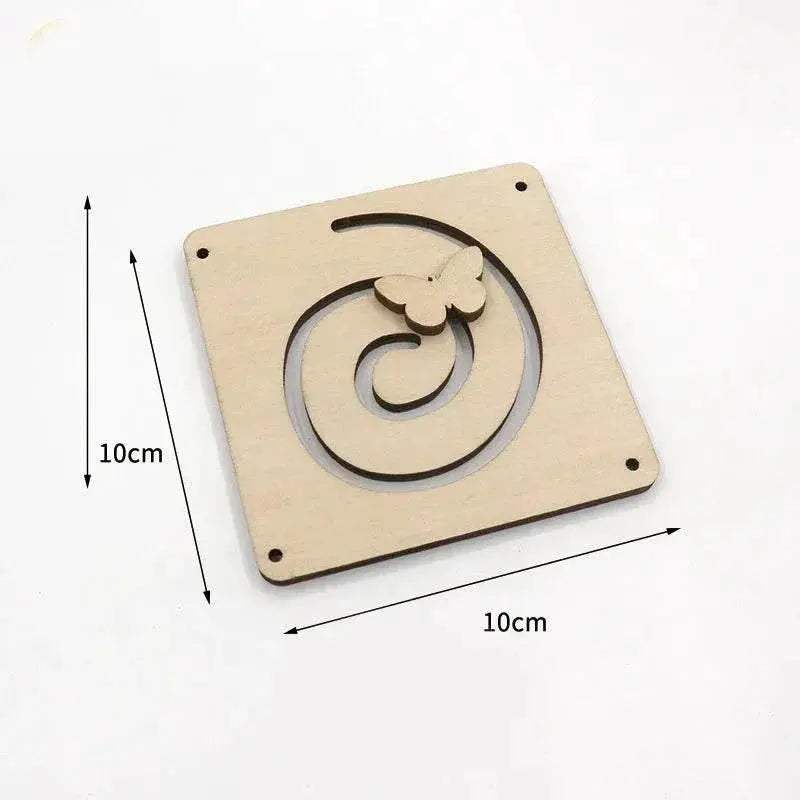 Busy Board Accessories Montessori Wooden Toy with Key Lock Switch Slides and Paillette Educational Early Learning Toy - ToylandEU