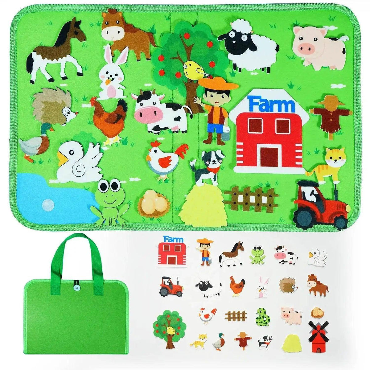  Montessori Animal Busy Board Flannel Sensory Toy For Kids Farm Space Insects Ocean Arctic -  ToylandEU™